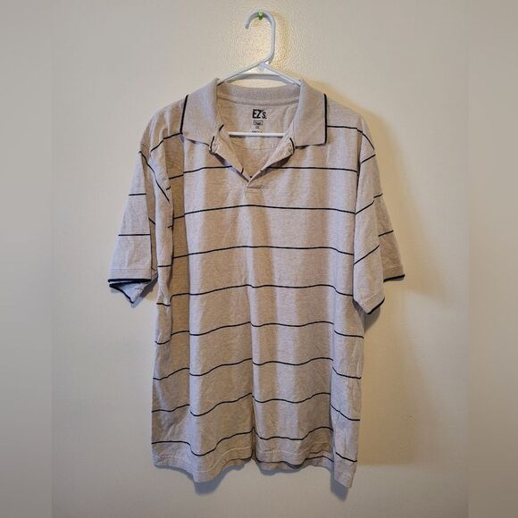 Izod Other - Hagger Men's Beige Striped Polo Shirt